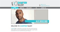 Desktop Screenshot of championtalent.co.uk